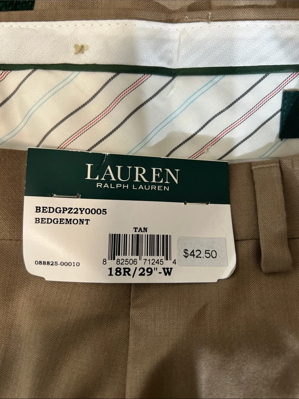NWT Ralph Lauren Boys Dress pants Straight-Leg size 18 R / 29 W
